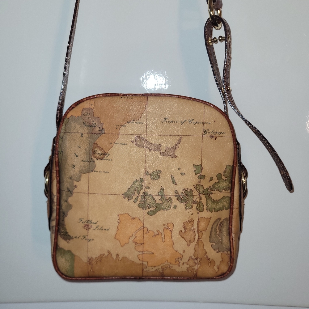 Map design sidebag / purse